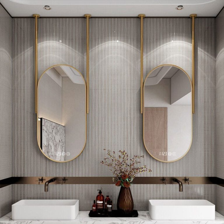 Custom Lighted Mirrors With Different Borders