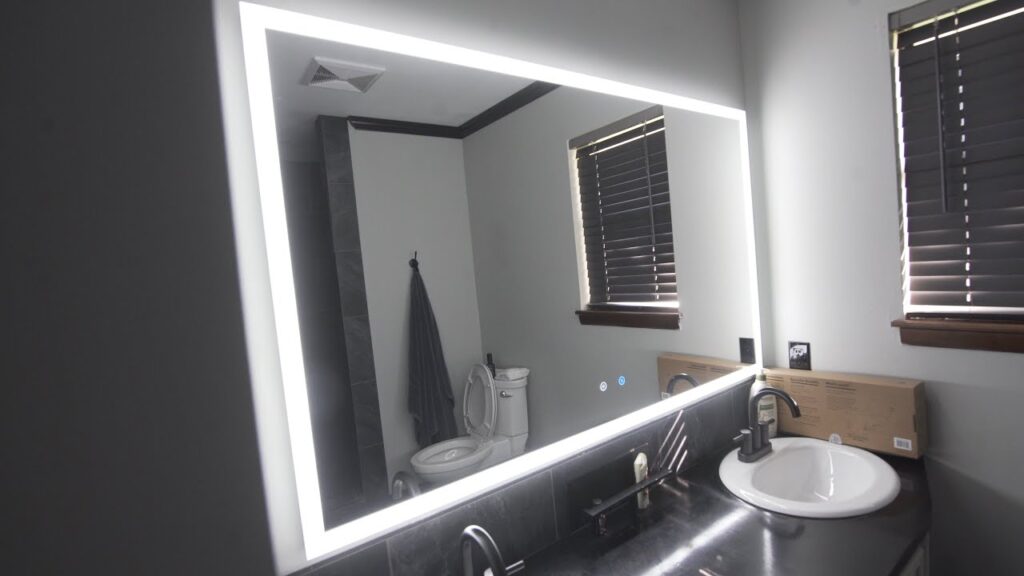 Installing LED Mirror in washroom