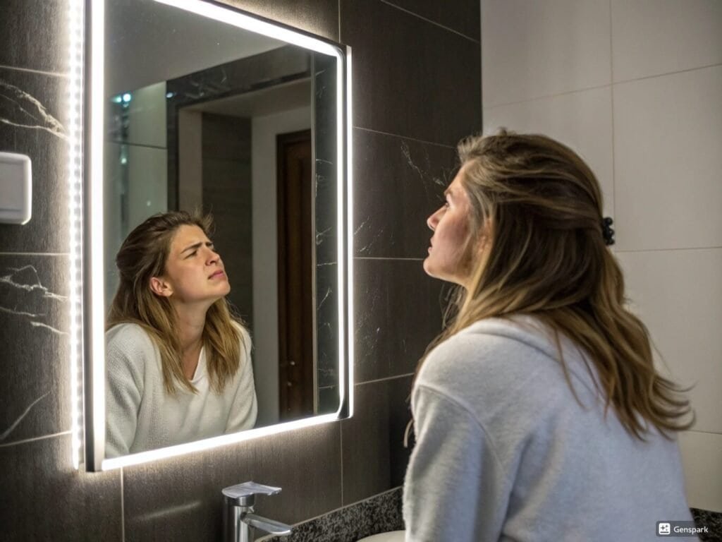 led bathroom mirror problems