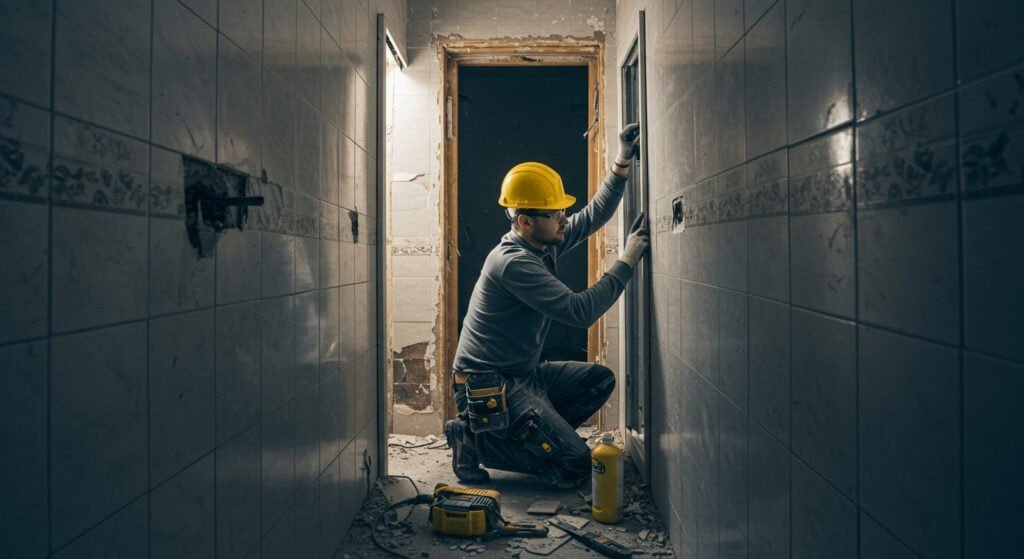 how to remove a bathroom mirror