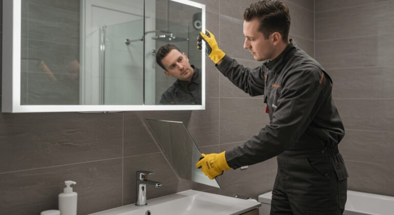 vanity mirror height for 9 ceiling