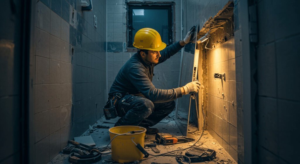 how to remove a bathroom mirror