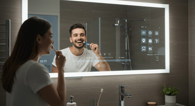 how big should bathroom mirror be